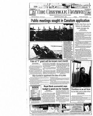 Oakville Beaver, 1 Mar 1995