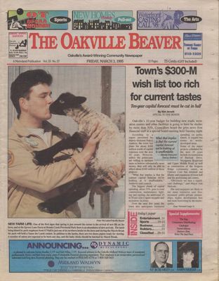 Oakville Beaver, 3 Mar 1995