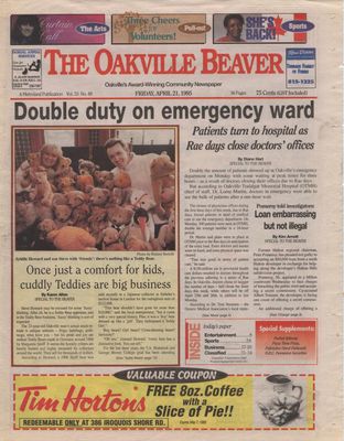 Oakville Beaver, 21 Apr 1995