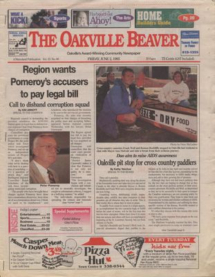 Oakville Beaver, 2 Jun 1995