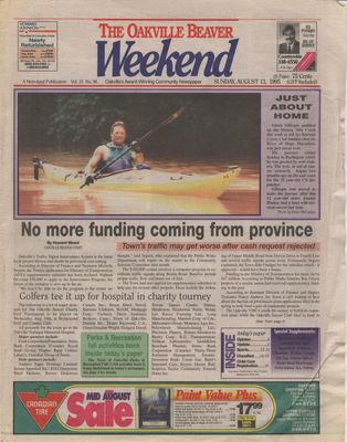 Oakville Beaver, 13 Aug 1995