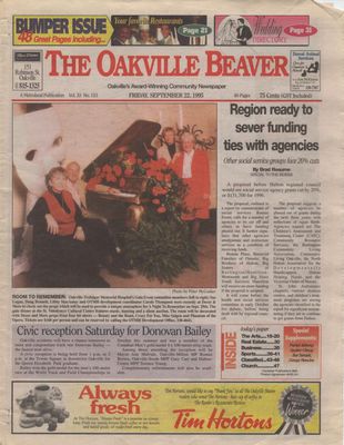 Oakville Beaver, 22 Sep 1995