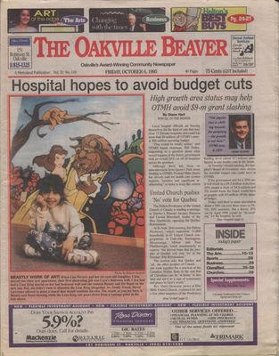 Oakville Beaver, 6 Oct 1995