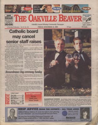 Oakville Beaver, 10 Nov 1995