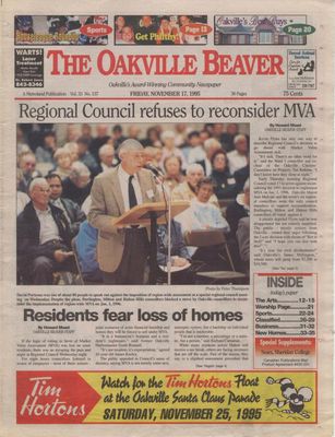 Oakville Beaver, 17 Nov 1995