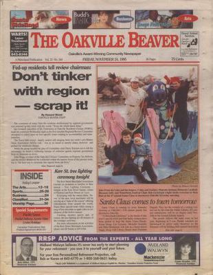 Oakville Beaver, 24 Nov 1995