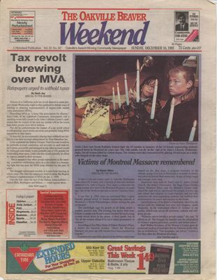 Oakville Beaver, 10 Dec 1995