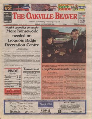 Oakville Beaver, 15 Dec 1995