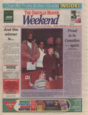 Oakville Beaver, 18 Feb 1996