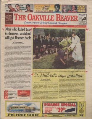 Oakville Beaver, 31 May 1996