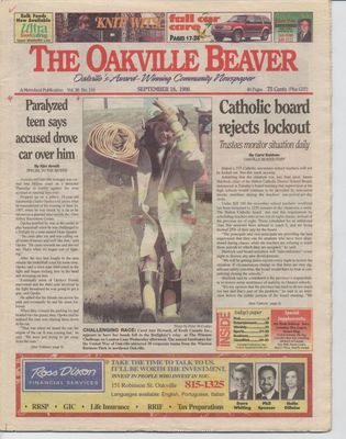 Oakville Beaver, 18 Sep 1998