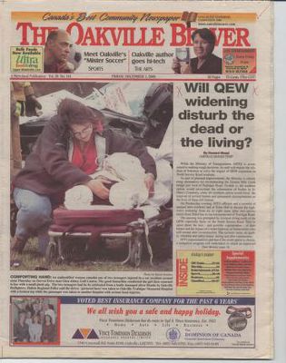 Oakville Beaver, 1 Dec 2000