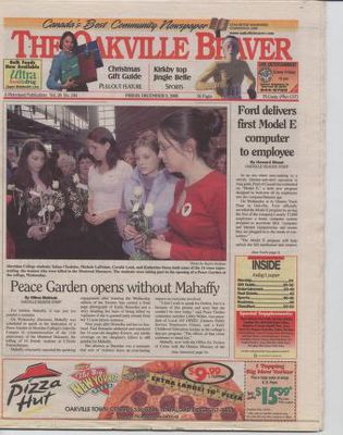 Oakville Beaver, 8 Dec 2000