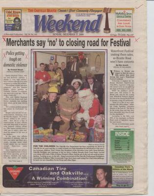 Oakville Beaver, 17 Dec 2000