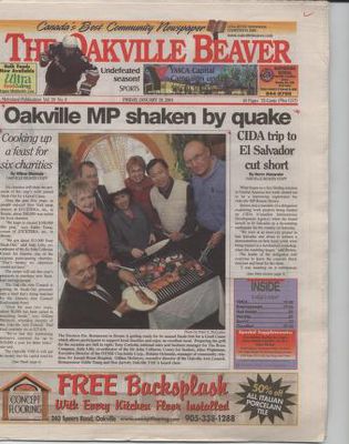 Oakville Beaver, 19 Jan 2001