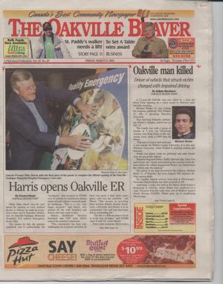 Oakville Beaver, 9 Mar 2001