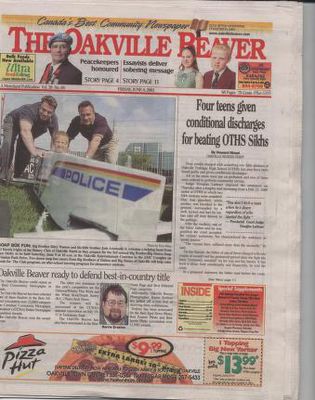 Oakville Beaver, 8 Jun 2001