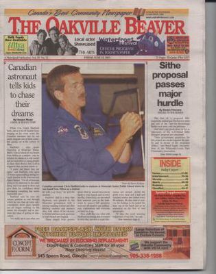 Oakville Beaver, 15 Jun 2001