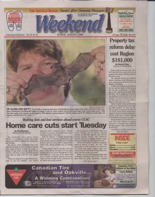 Oakville Beaver, 5 Aug 2001