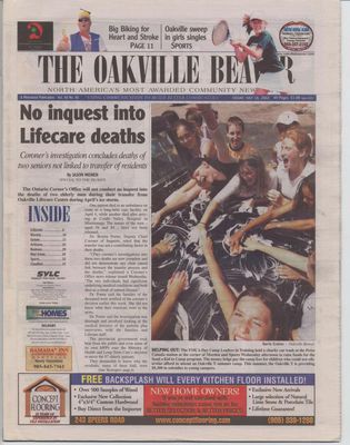 Oakville Beaver, 18 Jul 2003