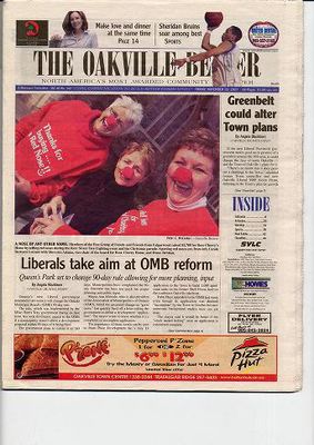 Oakville Beaver, 28 Nov 2003