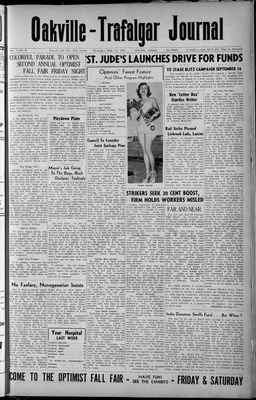 Oakville-Trafalgar Journal, 14 Sep 1950