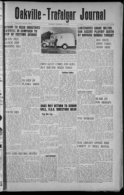 Oakville-Trafalgar Journal, 15 Feb 1951