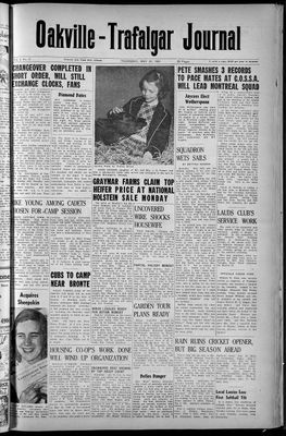 Oakville-Trafalgar Journal, 31 May 1951