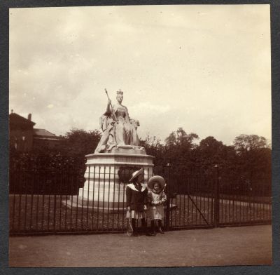 Juliet and Hazel at Kensington Gardens, London, England