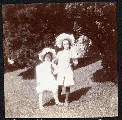 Hazel and Juliet at Kensington Gardens, London, England