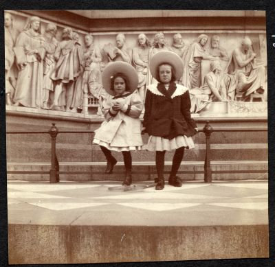 Hazel and Juliet at Kensington Gardens, London, England