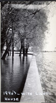 1940's pier with lighthouse