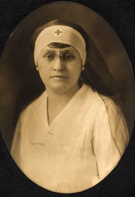 Emelda Chisholm served with the American Red Cross in both World Wars, receiving a special citation from the United States government for her work in the First World War.