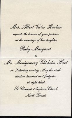 Wedding invitation