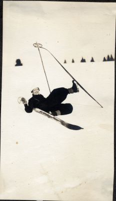 Hazel skiing