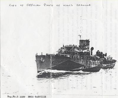 HMCS Oakville article, attached photograph