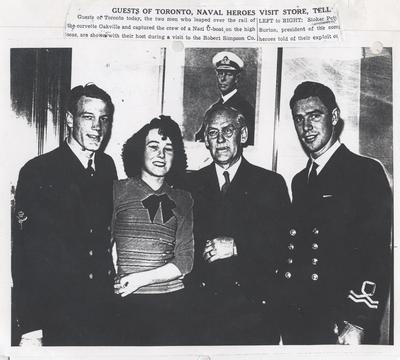 &quot;Guests of Toronto, Naval Heroes Visit Store&quot;