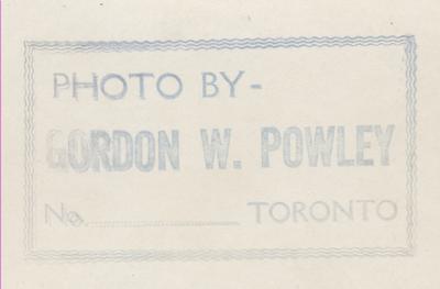 Reverse of photo HMCS00141 by Gordon W. Powley of Toronto