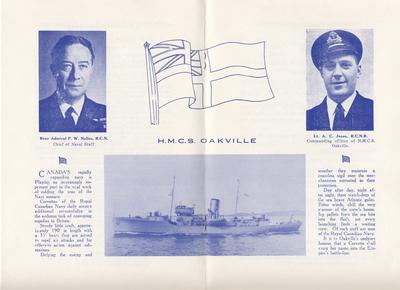 HMCS Oakville Christening Ceremony Program - pages 5 and 6