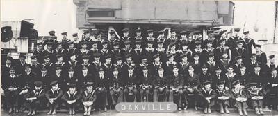 The entire crew of HMCS Oakville, Halifax, 1943