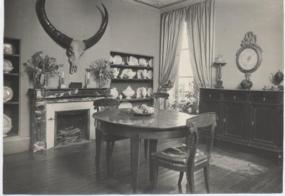 Juliet Chisholm's dining room in her French residence