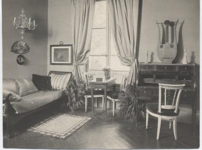 Juliet Chisholm's sitting room in her French residence