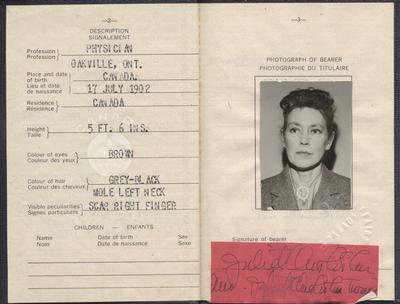 Juliet Chisholm's passport