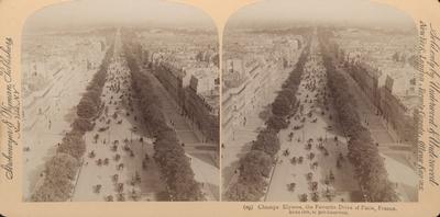 Champs Elysees, the Favorite Drive of Paris, France.