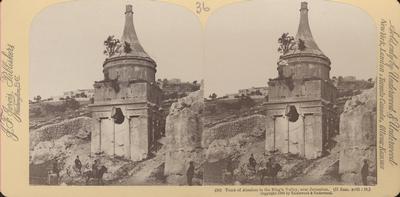 Tomb of Absalom in the King's Valley, near Jerusalem (2 Sam. xviii, 18).