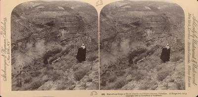 Marvellous Gorge of Brook Cherith and Elijah Convent, Palestine. (I Kings xvii, 3-7).