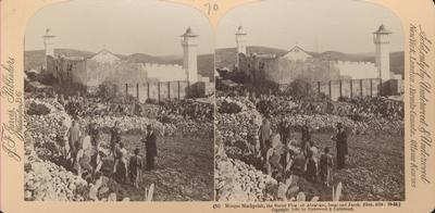 Mosque Machpelah, the Burial place of Abraham, Isaac and Jacob, palestine (Gen. xlix,29).