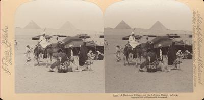 A Bedouin Village, on the Libyan Desert, Africa.