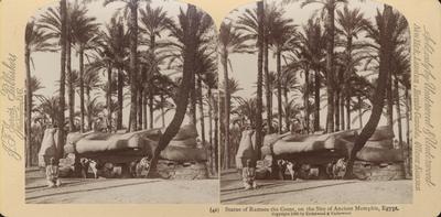 Statue of Ramses the Great, on the Site of Ancient Memphis, Egypt.