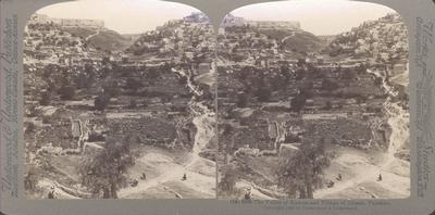 The Valley of Kedron and Village of Siloam, Palestine.